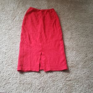Red Pencil Skirt